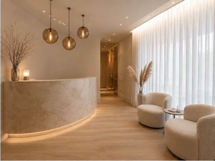 The Medical Atelier reception and waiting area